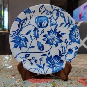 Handcrafted Beautiful Flower Classic Art Plate