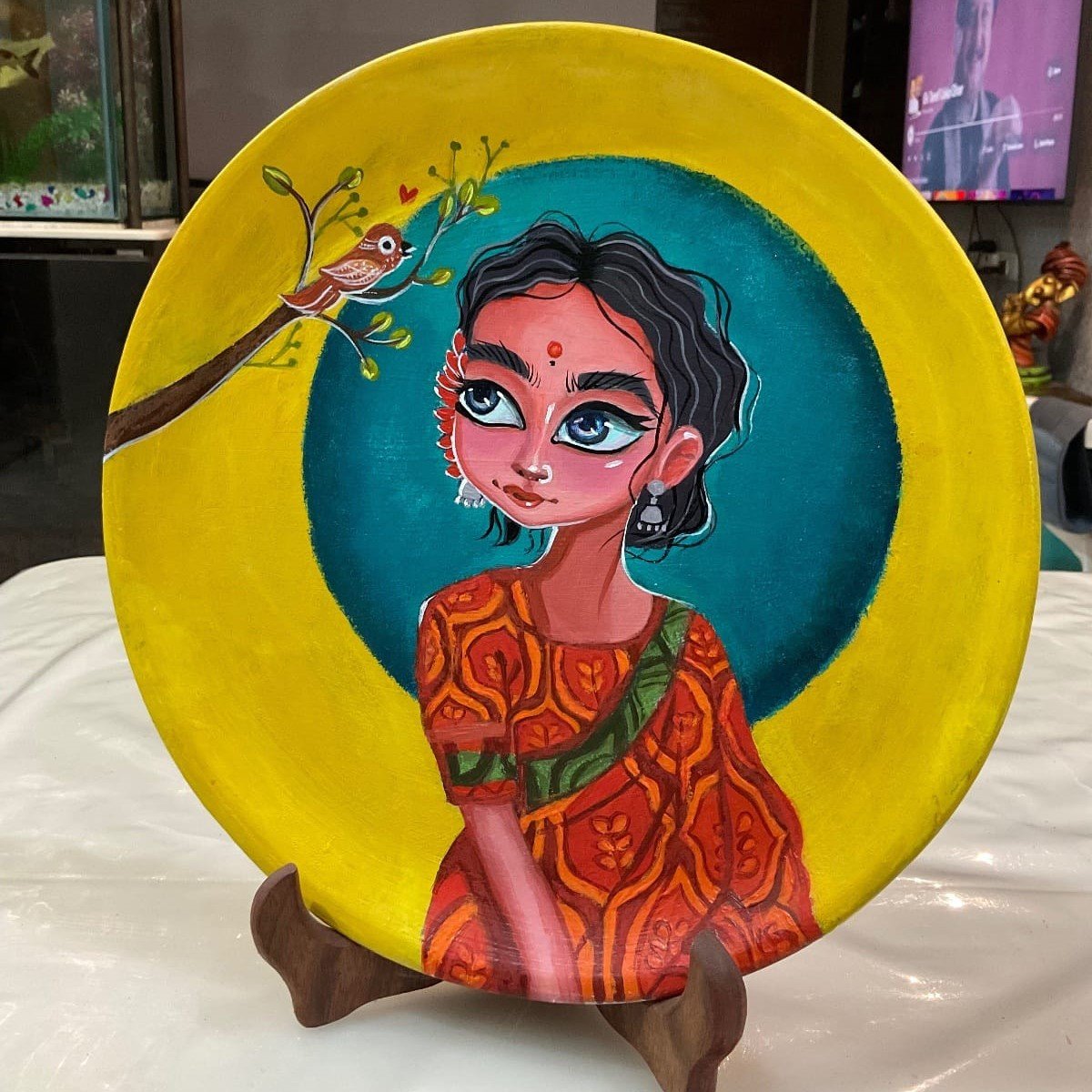 hand-painted-graceful-feminine-plates-with-flowing-textured-hair-expressive-eyes-and-delicate-floral-detailing