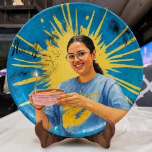 Hand-Painted Custom Portrait Decorative Plate Personalized Terracotta Art Unique Handmade Memory & Home Décor Gift